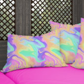 Tie Dye Swirl Pastel Groovy Accent Kussen