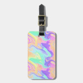 Tie Dye Swirl Pastel Groovy Bagagelabel (Voorkant verticaal)
