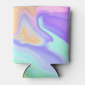 Tie Dye Swirl Pastel Groovy Blikjeskoeler (Voorkant)