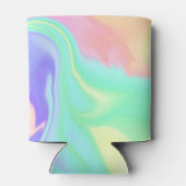 Tie Dye Swirl Pastel Groovy Blikjeskoeler (Achterkant)