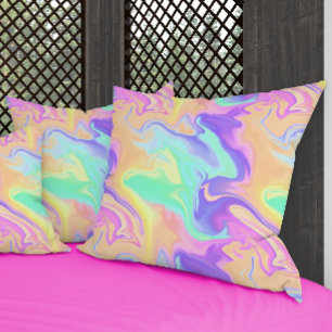 Tie Dye Swirl Pastel Groovy Kussen