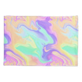 Tie Dye Swirl Pastel Groovy Kussensloop (Achterkant)