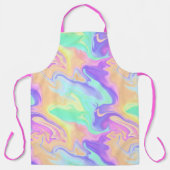 Tie Dye Swirl Pastel Groovy Schort (Voorkant)