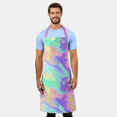 Tie Dye Swirl Pastel Groovy Schort (Gedragen)