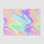 Tie Dye Swirl Pastel Groovy Tissuepapier (Voorkant)