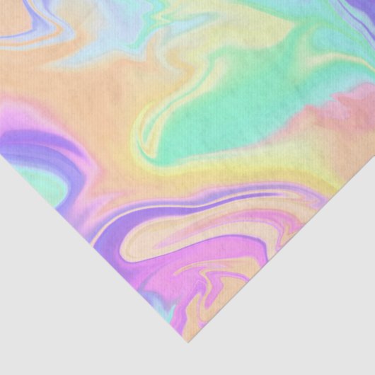Tie Dye Swirl Pastel Groovy Tissuepapier (Detail)