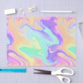 Tie Dye Swirl Pastel Groovy Tissuepapier (Craft)