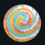 Tie Dye Swirl Rainbow Dartbord<br><div class="desc">Ontwerp van het kleurstofpatroon</div>