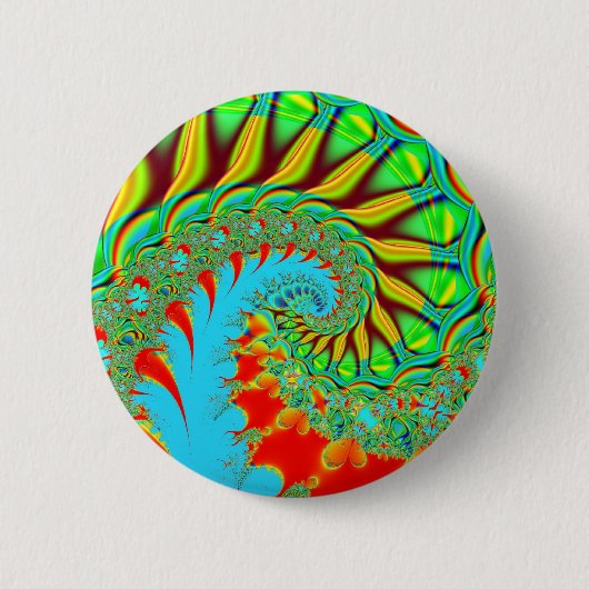 Tie Dye Swirl Ronde Button 5,7 Cm (Voorkant)