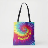 Tie Dye Tas met uw 2-tekst (Voorkant)