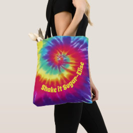 Tie Dye Tas met uw 2-tekst