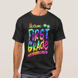 Tie Dye Team 1e graad terug naar school Teache T-shirt