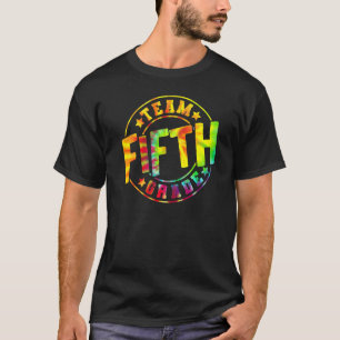 Tie Dye Team 5e graad 5e klas docent S T-shirt