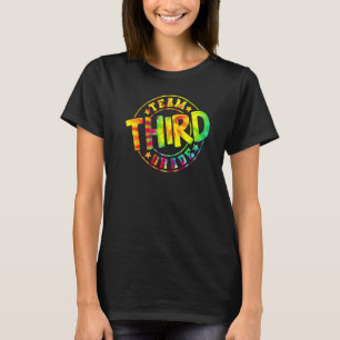 Tie Dye Team Derde Klas 3e Graad School Leraar T-shirt