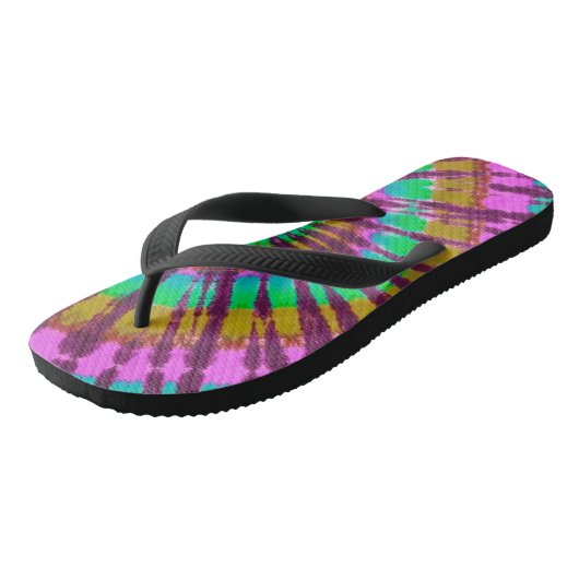 Tie Dye Teenslippers (Schuin)