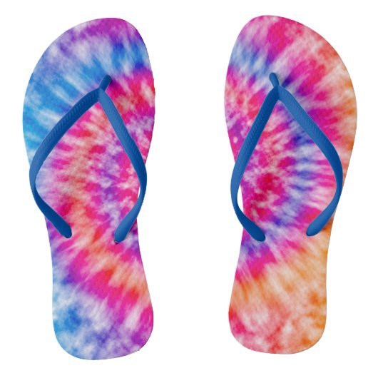 Tie Dye Teenslippers (Voetbed)