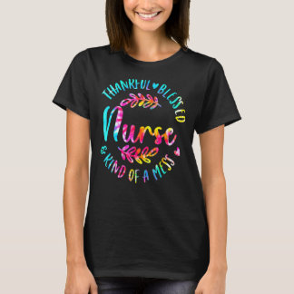 Tie Dye Thankful Blessed Soort Mess One Thankf T-shirt