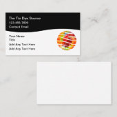 Tie Dye Theme Trendy Business Cards Visitekaartje (Voorkant / Achterkant)