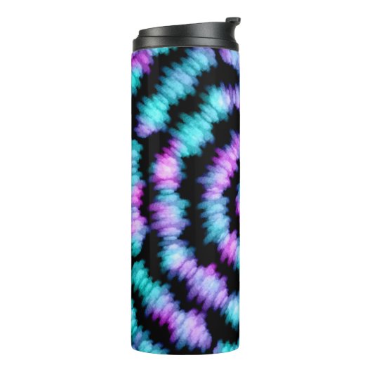 Tie Dye Thermal Tumbler Thermosbeker (Gedraaid links)