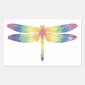 Tie Dye Thick Dragonfly Sticker (Voorkant)