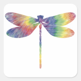 Tie Dye Thin Dragonfly Sticker