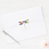 Tie Dye Thin Dragonfly Sticker (Envelop)