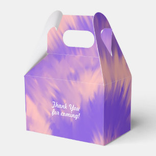 Tie Dye Tiener Verjaardag Groovy Paarse Perzik Bedankdoosjes