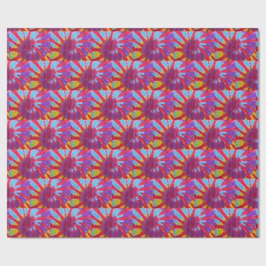Tie Dye Tile Abstract Cadeaupapier (Vlak)