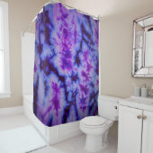 Tie Dye tinten van Paarse & Blauw Douchegordijn (In situ)