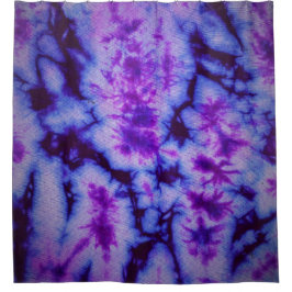 Tie Dye tinten van Paarse & Blauw Douchegordijn