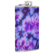 Tie Dye tinten van Paarse & Blauw Heupfles (Rechts)