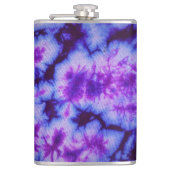 Tie Dye tinten van Paarse & Blauw Heupfles (Voorkant)