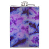 Tie Dye tinten van Paarse & Blauw Heupfles (Achterkant)
