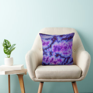 Tie Dye tinten van Paarse & Blauw Kussen