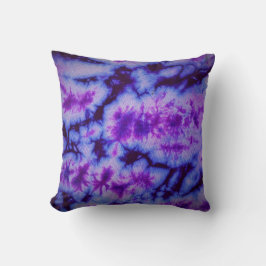 Tie Dye tinten van Paarse & Blauw Kussen