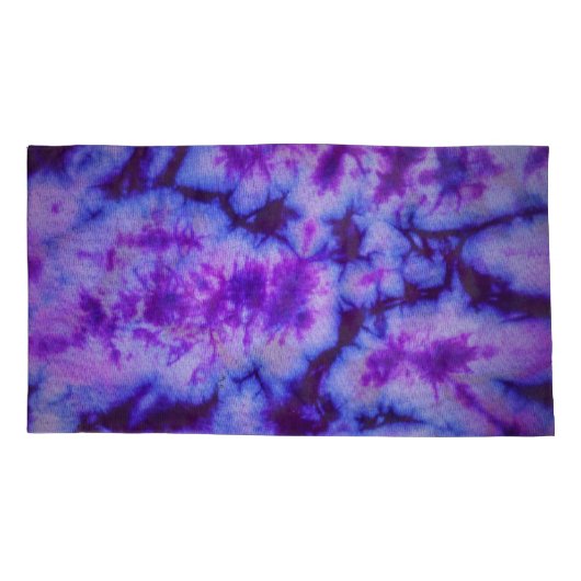 Tie Dye tinten van Paarse & Blauw Kussensloop (Achterkant)