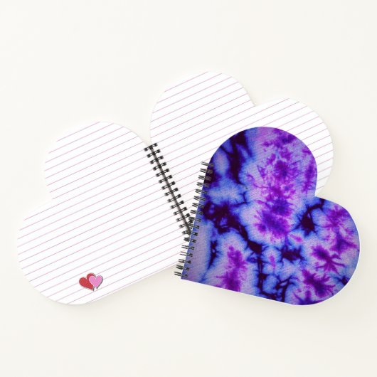 Tie Dye tinten van Paarse & Blauw Notitieboek (Binnen)
