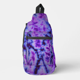 Tie Dye tinten van Paarse & Blauw Sling Bag