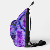 Tie Dye tinten van Paarse & Blauw Sling Bag (Rechts)
