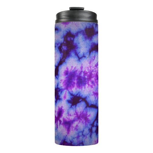 Tie Dye tinten van Paarse & Blauw Thermosbeker (Voorkant)