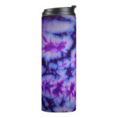 Tie Dye tinten van Paarse & Blauw Thermosbeker (Gedraaid links)