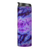 Tie Dye tinten van Paarse & Blauw Thermosbeker (Geroteerd rechts)