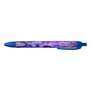 Tie Dye tinten van Paarse & Blauw Zwarte Inkt Pen
