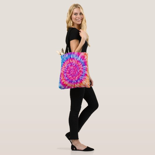 Tie Dye Tote Bag (Op model)