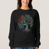 Tie Dye Tree of Life Wiccan Art Artist Pagan Witch Trui (Voorkant)