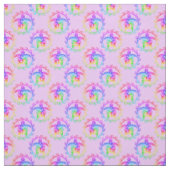 Tie Dye Tribal Turtle Moari Sun Pink Stof (Swatch)