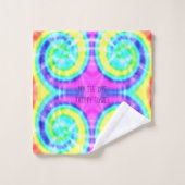 Tie Dye Trippy Hippie Psychedelic Bath-handdoekset Bad Handdoek (Wasdoekje)