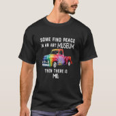 Tie Dye Truck Sublimation Antiek Klassieke auto T-shirt (Voorkant)