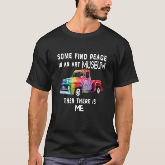 Tie Dye Truck Sublimation Antiek Klassieke auto T-shirt (Voorkant)