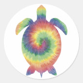 Tie Dye Turtle Sticker (Voorkant)